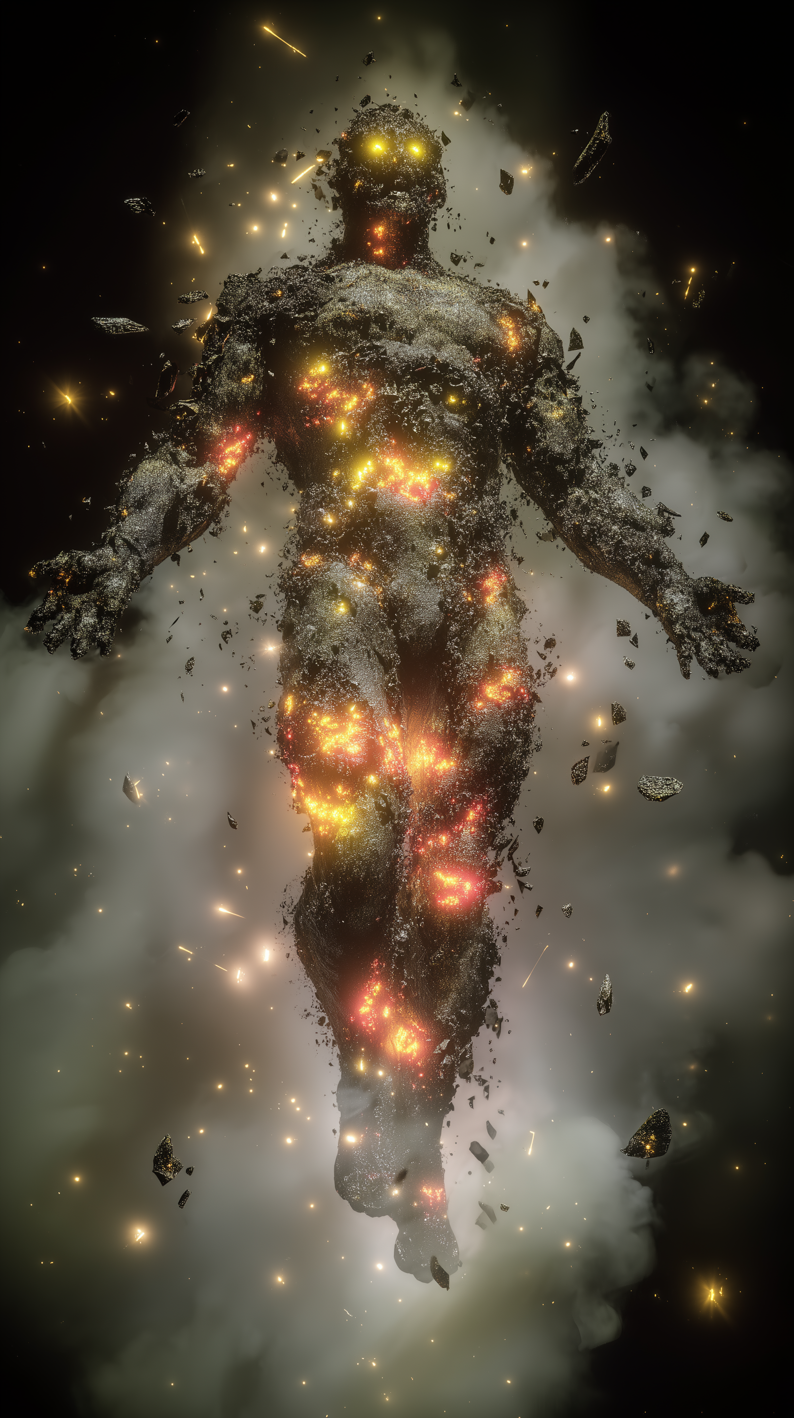 A physical form assembling from particulate matter and resonance