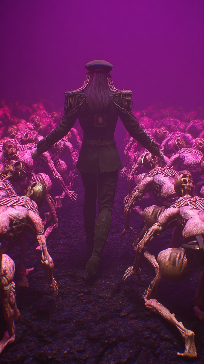 Ashvicar returning as skeletal soldiers gather around him